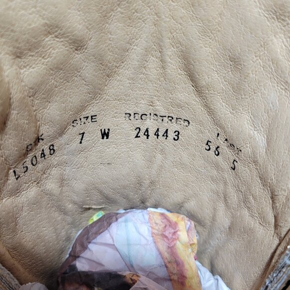 Corral Circle G Women's Size 7W US Black Crackle/Bone Embroidery Boots L5048 - Picture 11 of 11